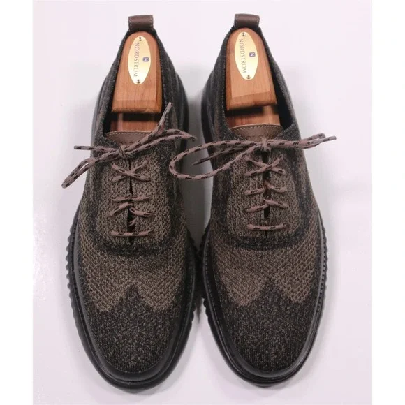 New! Cole-Haan 2.ZeroGrand Brown Stitchlite Ox Sneaker Wingtip Shoes 8.5 - Picture 4 of 12